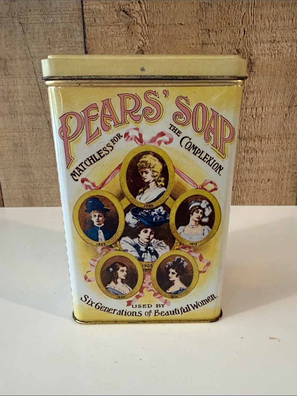 Pears' Soap Vintage Decorative Tin - Yellow